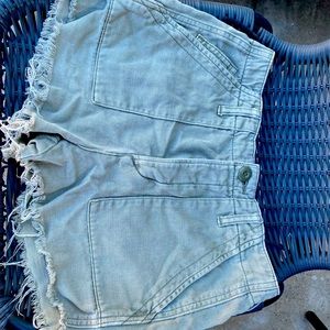 Trendy Cargo Shorts American Eagle High Waisted Button-Up Shorts Size XS